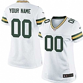 Women Nike Green Bay Packers Customized White Team Color Stitched NFL Game Jersey,baseball caps,new era cap wholesale,wholesale hats