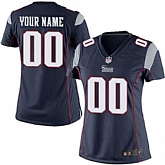 Women Nike New England Patriots Customized Navy Blue Team Color Stitched NFL Game Jersey,baseball caps,new era cap wholesale,wholesale hats