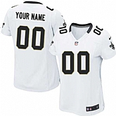 Women Nike New Orleans Saints Customized White Team Color Stitched NFL Game Jersey,baseball caps,new era cap wholesale,wholesale hats