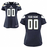 Women Nike San Diego Chargers Customized Navy Blue Team Color Stitched NFL Game Jersey,baseball caps,new era cap wholesale,wholesale hats