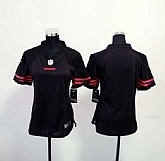 Women Nike San Francisco 49ers Customized Black Team Color Stitched NFL Game Jersey,baseball caps,new era cap wholesale,wholesale hats