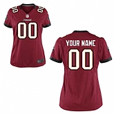 Women Nike Tampa Bay Buccaneers Customized Red Team Color Stitched NFL Game Jersey,baseball caps,new era cap wholesale,wholesale hats