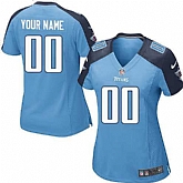 Women Nike Tennessee Titans Customized Blue Team Color Stitched NFL Game Jersey,baseball caps,new era cap wholesale,wholesale hats
