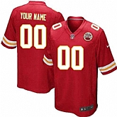 Youth Nike Kansas City Chiefs Customized Red Team Color Stitched NFL Game Jersey,baseball caps,new era cap wholesale,wholesale hats