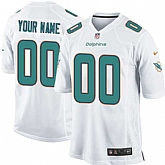 Youth Nike Miami Dolphins Customized White Team Color Stitched NFL Game Jersey,baseball caps,new era cap wholesale,wholesale hats