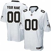 Youth Nike New Orleans Saints Customized White Team Color Stitched NFL Game Jersey,baseball caps,new era cap wholesale,wholesale hats