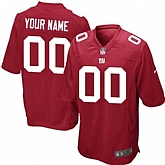 Youth Nike New York Giants Customized Red Team Color Stitched NFL Game Jersey,baseball caps,new era cap wholesale,wholesale hats