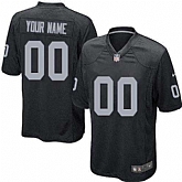 Youth Nike Oakland Raiders Customized Balck Team Color Stitched NFL Game Jersey,baseball caps,new era cap wholesale,wholesale hats