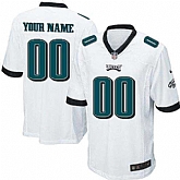 Youth Nike Philadelphia Eagles Customized White Team Color Stitched NFL Game Jersey,baseball caps,new era cap wholesale,wholesale hats