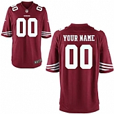 Youth Nike San Francisco 49ers Customized Red Team Color Stitched NFL Game Jersey,baseball caps,new era cap wholesale,wholesale hats