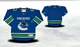 Youth Vancouver Canucks Customized Blue Stitched Hockey Jersey,baseball caps,new era cap wholesale,wholesale hats