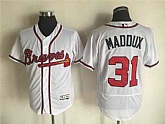 Atlanta Braves #31 Greg Maddux White 2016 Flexbase Collection Stitched Jersey,baseball caps,new era cap wholesale,wholesale hats