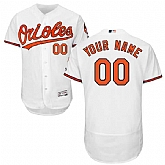 Baltimore Orioles Customized Majestic Flexbase Collection Stitched Baseball WEM Jersey - White,baseball caps,new era cap wholesale,wholesale hats