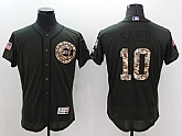 Chicago Cubs #10 Ron Santo Green Salute To Service 2016 Flexbase Collection Stitched Baseball Jersey,baseball caps,new era cap wholesale,wholesale hats