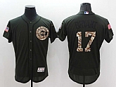 Chicago Cubs #17 Kris Bryant Green Salute To Service 2016 Flexbase Collection Stitched Baseball Jersey,baseball caps,new era cap wholesale,wholesale hats