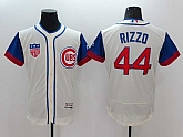 Chicago Cubs #44 Anthony Rizzo Mitchell And Ness Cream Flexbase Collection Stitched Baseball Jersey,baseball caps,new era cap wholesale,wholesale hats
