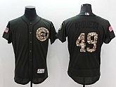 Chicago Cubs #49 Jake Arrieta Green Salute To Service 2016 Flexbase Collection Stitched Baseball Jersey,baseball caps,new era cap wholesale,wholesale hats