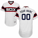 Chicago White Sox Customized Majestic Flexbase Collection Stitched Baseball WEM Jersey - White Navy Blue,baseball caps,new era cap wholesale,wholesale hats