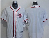 Cincinnati Reds Customized Men's White New Cool Base Stitched Baseball Jersey,baseball caps,new era cap wholesale,wholesale hats