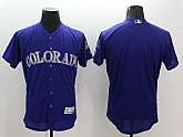 Colorado Rockies Customized Men's Purple Flexbase Collection Stitched Baseball Jersey,baseball caps,new era cap wholesale,wholesale hats
