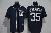 Detroit Tigers #35 Justin Verlander Navy Blue New Cool Base Stitched Baseball Jersey,baseball caps,new era cap wholesale,wholesale hats