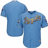 Glued Youth Kansas City Royals Blank Light Blue FlexBase 2015 World Series Champions Gold Program Baseball Jersey,baseball caps,new era cap wholesale,wholesale hats