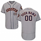 Houston Astros Customized Majestic Flexbase Collection Stitched Baseball WEM Jersey - Gray,baseball caps,new era cap wholesale,wholesale hats