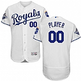 Kansas City Royal Blues Customized Majestic Flexbase World Series Champions Stitched Baseball WEM Jersey - White,baseball caps,new era cap wholesale,wholesale hats