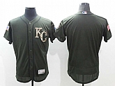 Kansas City Royals Customized Men's Green Salute To Service Flexbase Collection Stitched Baseball Jersey,baseball caps,new era cap wholesale,wholesale hats