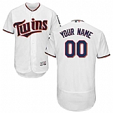 Minnesota Twins Customized Majestic Flexbase Collection Stitched Baseball WEM Jersey - White,baseball caps,new era cap wholesale,wholesale hats