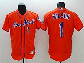 New York Mets #1 Mookie Wilson Orange 2016 Flexbase Collection Stitched Baseball Jersey,baseball caps,new era cap wholesale,wholesale hats
