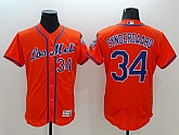 New York Mets #34 Noah Syndergaard Orange 2016 Flexbase Collection Stitched Baseball Jersey,baseball caps,new era cap wholesale,wholesale hats