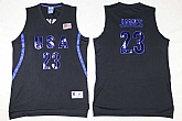 Nike 2016 Team USA #23 LeBron James Black Stitched NBA Jersey,baseball caps,new era cap wholesale,wholesale hats