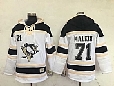 Pittsburgh Penguins #71 Evgeni Malkin White Sawyer Hooded Sweatshirt Stitched NHL Hoodie,baseball caps,new era cap wholesale,wholesale hats