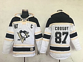 Pittsburgh Penguins #87 Sidney Crosby White Sawyer Hooded Sweatshirt Stitched NHL Hoodie,baseball caps,new era cap wholesale,wholesale hats