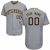 Pittsburgh Pirates Customized Majestic Flexbase Collection Stitched Baseball WEM Jersey - Gray,baseball caps,new era cap wholesale,wholesale hats