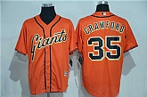 San Francisco Giants #35 Brandon Crawford Orange New Cool Base Stitched Baseball Jersey,baseball caps,new era cap wholesale,wholesale hats