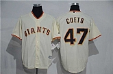 San Francisco Giants #47 Johnny Cueto Cream New Cool Base Stitched Baseball Jersey,baseball caps,new era cap wholesale,wholesale hats
