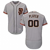 San Francisco Giants Customized Majestic Alternate Flexbase Collection Stitched Baseball WEM Jersey - Gray,baseball caps,new era cap wholesale,wholesale hats