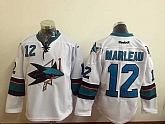 San Jose Sharks #12 Patrick Marleau New White Stitched NHL Jersey,baseball caps,new era cap wholesale,wholesale hats