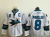 San Jose Sharks #8 Joe Pavelski New White Stitched NHL Jersey,baseball caps,new era cap wholesale,wholesale hats