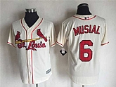 St. Louis Cardinals #6 Stan Musial Cream New Cool Base Stitched Baseball Jersey,baseball caps,new era cap wholesale,wholesale hats
