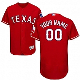 Texas Rangers Customized Majestic Flexbase Collection Stitched Baseball WEM Jersey - Red,baseball caps,new era cap wholesale,wholesale hats