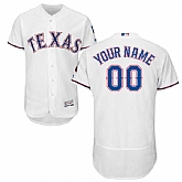 Texas Rangers Customized Majestic Flexbase Collection Stitched Baseball WEM Jersey - White,baseball caps,new era cap wholesale,wholesale hats