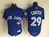 Toronto Blue Jays #29 Joe Carter 40TH Season Patch Blue 2016 Flexbase Collection Stitched Jersey,baseball caps,new era cap wholesale,wholesale hats