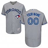 Toronto Blue Jays Customized Majestic Flexbase Collection Stitched Baseball WEM Jersey - Gray,baseball caps,new era cap wholesale,wholesale hats