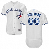 Toronto Blue Jays Customized Majestic Flexbase Collection Stitched Baseball WEM Jersey - White,baseball caps,new era cap wholesale,wholesale hats