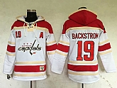Washington Capitals #19 Nicklas Backstrom White Sawyer Hooded Sweatshirt Stitched NHL Hoodie,baseball caps,new era cap wholesale,wholesale hats