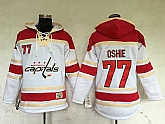 Washington Capitals #77 T.J Oshie White Sawyer Hooded Sweatshirt Stitched NHL Hoodie,baseball caps,new era cap wholesale,wholesale hats