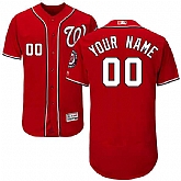 Washington Nationals Customized Majestic Flexbase Collection Stitched Baseball WEM Jersey - Red,baseball caps,new era cap wholesale,wholesale hats